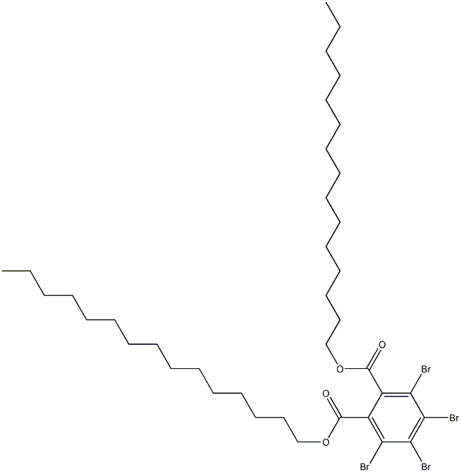 Tetrabromophthalic acid dipentadecyl ester Struktur