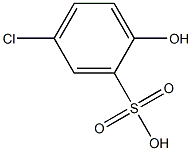 5-Chloro-2-hydroxybenzenesulfonic acid Struktur