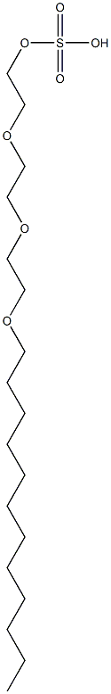 3,6,9-Trioxahenicosane-1-ol sulfuric acid Struktur