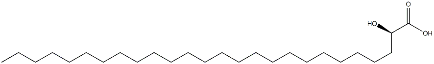 [R,(+)]-2-Hydroxyhexacosanoic acid Struktur