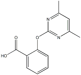 2-(4,6-Dimethyl-2-pyrimidinyloxy)benzoic acid Struktur