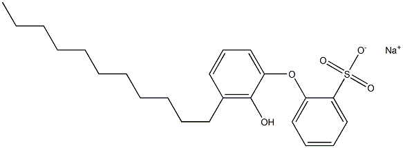 2'-Hydroxy-3'-undecyl[oxybisbenzene]-2-sulfonic acid sodium salt Struktur