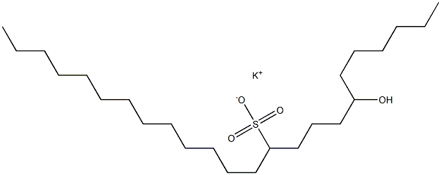 7-Hydroxytetracosane-11-sulfonic acid potassium salt Struktur