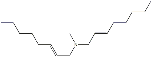 N-Methyl-N,N-di(2-octenyl)amine Struktur