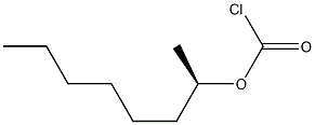 (-)-Chloroformic acid (R)-1-methylheptyl ester Struktur