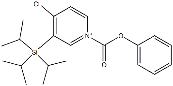 4-Chloro-1-phenoxycarbonyl-3-(triisopropylsilyl)pyridinium Struktur