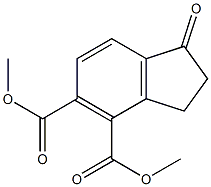 2,3-Dihydro-1-oxo-1H-indene-4,5-dicarboxylic acid dimethyl ester Struktur