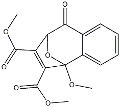 5-Methoxy-9-oxo-5,8-epoxy-5,8-dihydro-9H-benzocycloheptene-6,7-dicarboxylic acid dimethyl ester Struktur