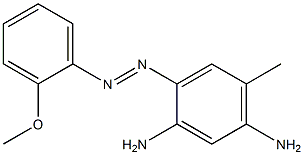 4-[(2-Methoxyphenyl)azo]-6-methyl-1,3-benzenediamine Struktur