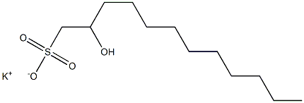 2-Hydroxydodecane-1-sulfonic acid potassium salt Struktur