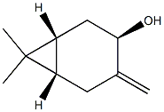 (1R,3R,6S)-4-Methylene-7,7-dimethylbicyclo[4.1.0]heptane-3-ol Struktur