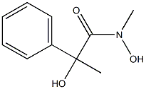 N-Methyl-2-hydroxy-2-methyl-2-(phenyl)acetohydroxamic acid Struktur