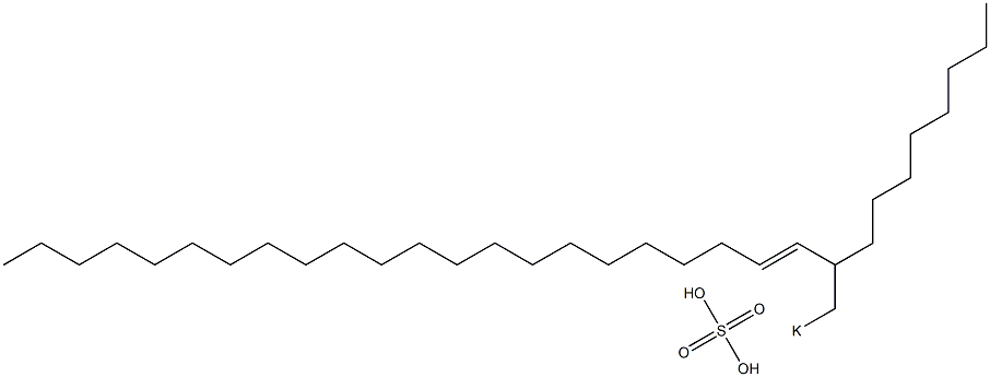 Sulfuric acid 2-octyl-3-tetracosenyl=potassium ester salt Struktur