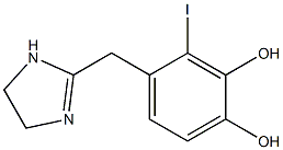 2-(2-Iodo-3,4-dihydroxybenzyl)-2-imidazoline Struktur