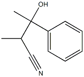 2-Methyl-3-hydroxy-3-phenylbutanenitrile Struktur