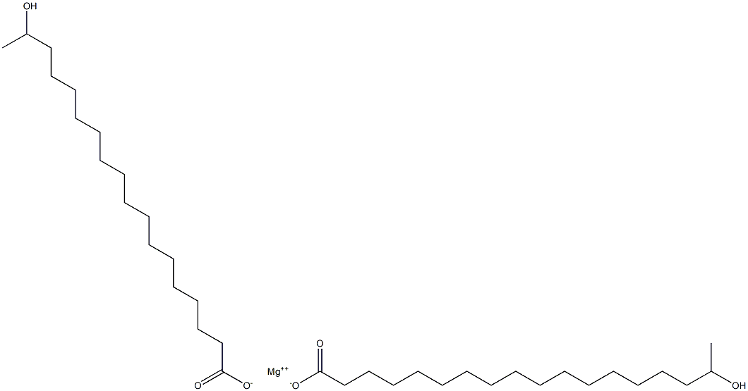 Bis(17-hydroxystearic acid)magnesium salt Struktur