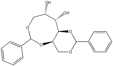 1-O,3-O:2-O,6-O-Dibenzylidene-L-glucitol Struktur