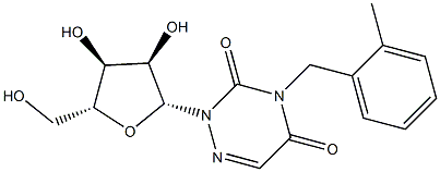 3-(2-Methylbenzyl)-6-azauridine Struktur