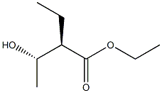 (2R,3S)-2-Ethyl-3-hydroxybutanoic acid ethyl ester Struktur