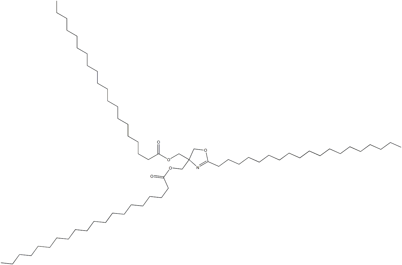 2-Nonadecyl-2-oxazoline-4,4-dimethanol diicosanoate Struktur