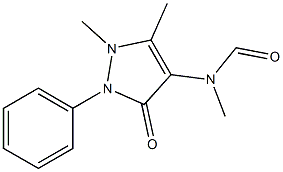 2,3-Dimethyl-4-(N-formylmethylamino)-1-phenyl-3-pyrazolin-5-one Struktur