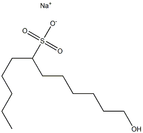 12-Hydroxydodecane-6-sulfonic acid sodium salt Struktur