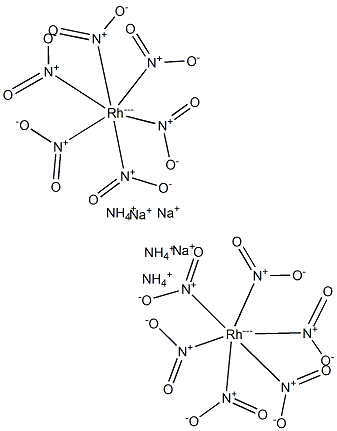 Sodium ammonium hexanitrorhodate(III) Struktur