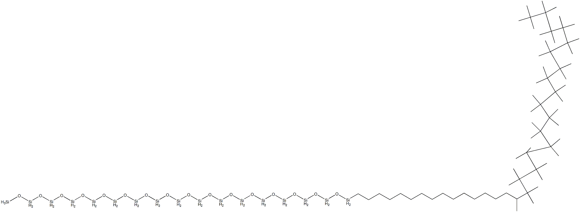 Hexatriacontamethyltritriacontaneheptadecasiloxane Struktur