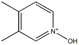 3,4-Dimethyl-1-hydroxypyridin-1-ium Struktur