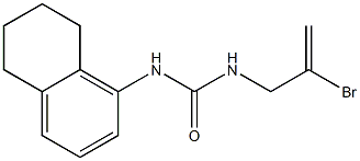 1-(2-Bromoallyl)-3-(5,6,7,8-tetrahydronaphthalen-1-yl)urea Struktur