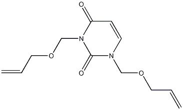 1,3-Bis(2-propenyloxymethyl)uracil Struktur