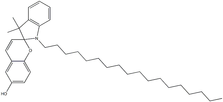 1',3'-Dihydro-3',3'-dimethyl-1'-octadecylspiro[2H-1-benzopyran-2,2'-[2H]indol]-6-ol Struktur