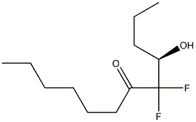 (4R)-5,5-Difluoro-4-hydroxy-6-dodecanone Struktur