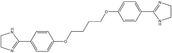 2,2'-[1,4-Butanediylbis(oxy)bis(4,1-phenylene)]bis[4,5-dihydro-1H-imidazole] Struktur