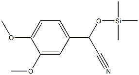 2-(Trimethylsilyloxy)-2-(3,4-dimethoxyphenyl)ethanenitrile Struktur