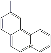 10-Methylbenzo[a]quinolizinium Struktur