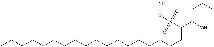 4-Hydroxytricosane-5-sulfonic acid sodium salt Struktur