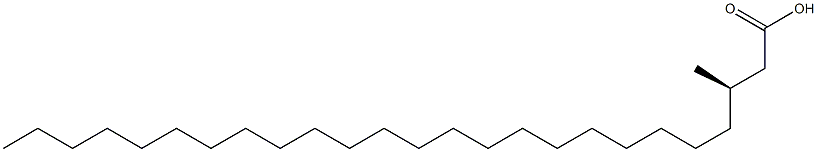 [R,(+)]-3-Methylpentacosanoic acid Struktur