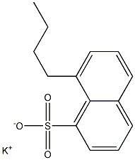 8-Butyl-1-naphthalenesulfonic acid potassium salt Struktur