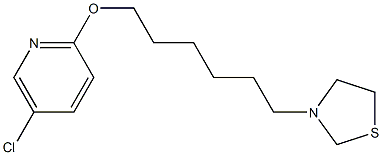 5-Chloro-2-[[6-(3-thiazolidinyl)hexyl]oxy]pyridine Struktur