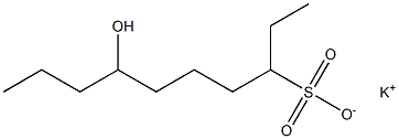 7-Hydroxydecane-3-sulfonic acid potassium salt Struktur