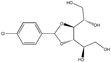 3-O,4-O-(4-Chlorobenzylidene)-L-glucitol Struktur