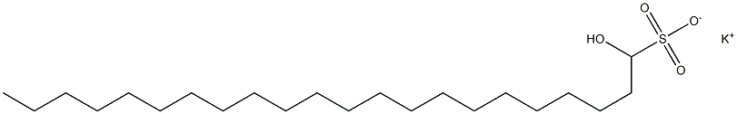 1-Hydroxydocosane-1-sulfonic acid potassium salt Struktur