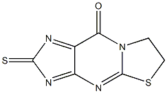 2-Thioxo-6,7-dihydrothiazolo[3,2-a]purin-9(2H)-one Struktur