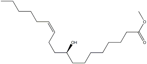 [Z,S,(-)]-9-Hydroxy-12-octadecenoic acid methyl ester Struktur