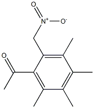 3',4',5',6'-Tetramethyl-2'-(nitromethyl)acetophenone Struktur