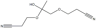 1,2-Bis(2-cyanoethoxy)-2-propanol Struktur