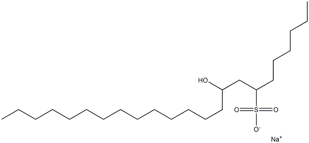 9-Hydroxytricosane-7-sulfonic acid sodium salt Struktur