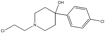 1-(2-Chloroethyl)-4-(p-chlorophenyl)piperidin-4-ol Struktur