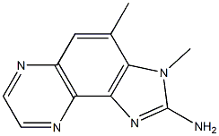 2-Amino-3,4-dimethyl-3H-imidazo[4,5-f]quinoxaline Struktur